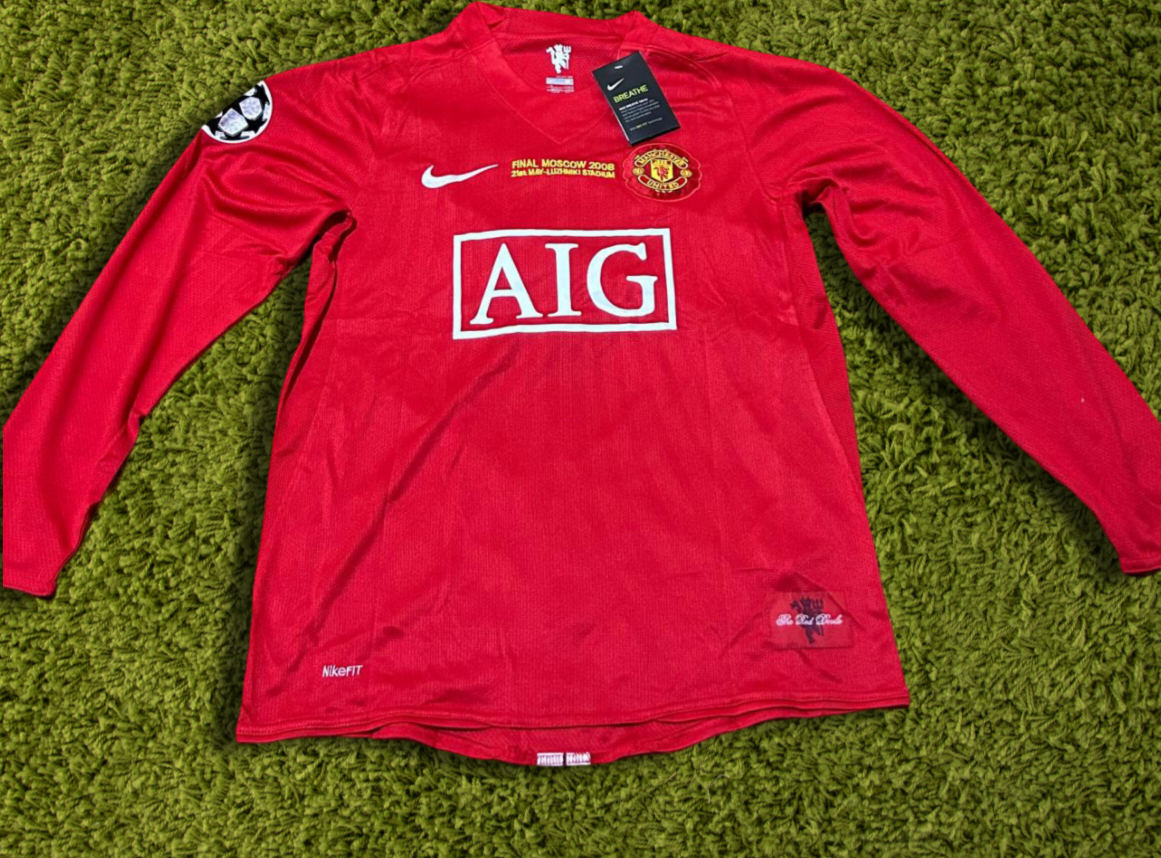 Manchester United 2008 #7 Ronaldo Mangas Largas