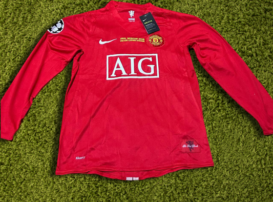 Manchester United 2008 #7 Ronaldo Mangas Largas